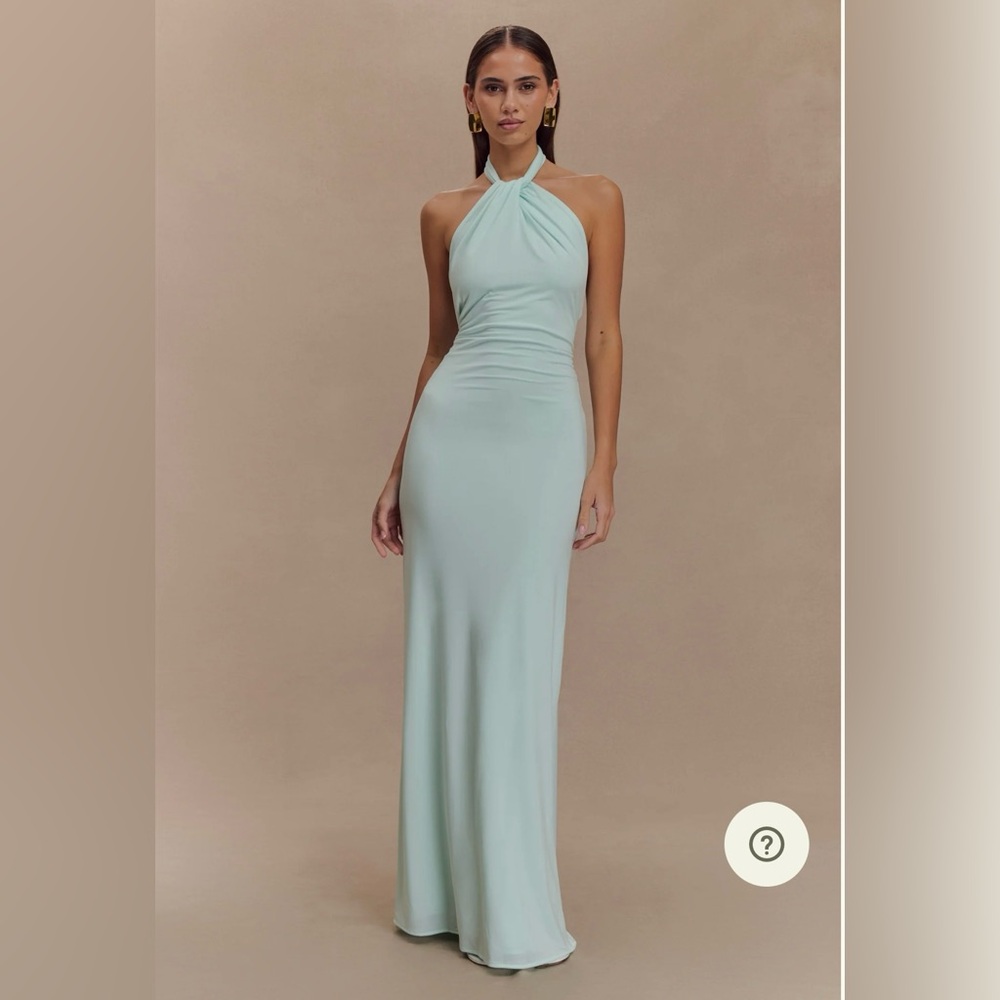 Elyna Slinky Halter Maxi Dress - Meshki - Lagoon - XS